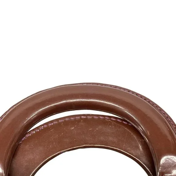 Auth DIOR/ChristianDior - Purple Leather Patent Leather Tote Bag - Picture 9 of 15